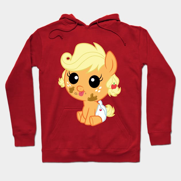 Messy Baby Applejack Hoodie by CloudyGlow